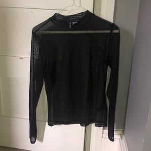 Mesh Long Sleeve Shirt